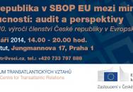 Pozvánka na seminář - Česká republika v SBOP EU mezi minulostí a budoucností: audit a perspektivy
