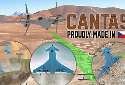 Univerzální bezpilotní letoun CANTAS se schopností vertikálního startu a přistání
