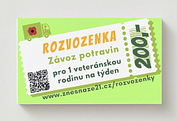 Koupí “rozvozenky” můžete přispět na závoz potravin veteránům v nouzi