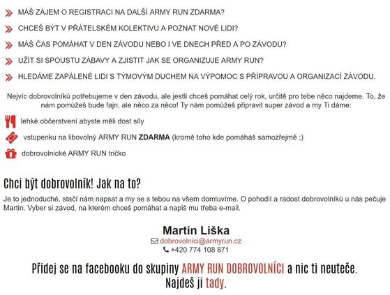 dobrovolnici armyrun