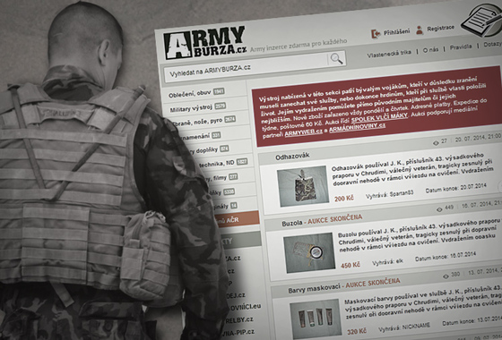 Zajištění rodin našich vojáků řeší i aukce pozůstalé výstroje (zdroj: ARMYWEB.CZ)