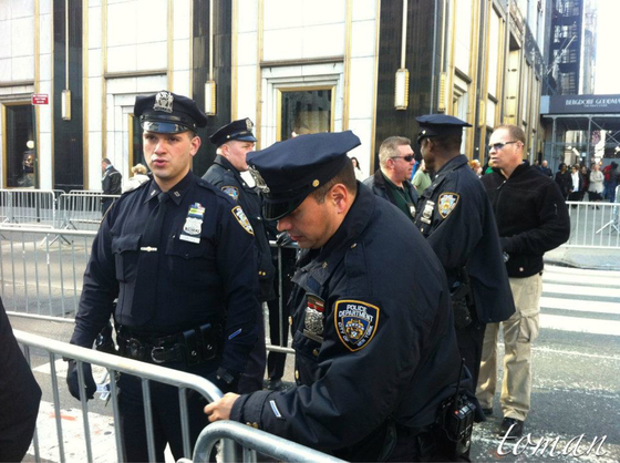 Foto: Newyorská policie objektivem autora článku
